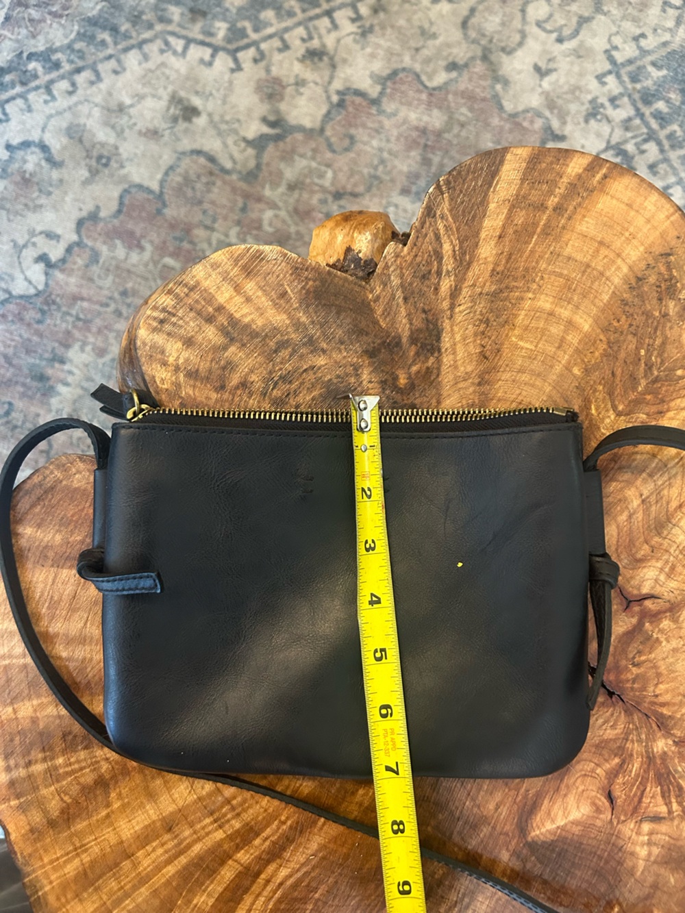 Madewell The Knotted Crossbody Bag Black Leather - Picture 9 of 9